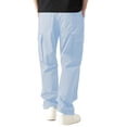 thumbnail image 3 of Cargo Pants for Men, Solid Color Pocket Elastic Waist Casual Fashion Trousers for Spring Summer, 3 of 6