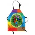 thumbnail image 1 of Abstract Apron Tree of Life Chart with Spiritual Chakra and Universe Icons Flowers Yoga Pattern, Unisex Kitchen Bib Apron with Adjustable Neck for Cooking Baking Gardening, Multicolor, by Ambesonne, 1 of 4