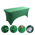 thumbnail image 3 of [6 pies] Funda para mesa de patio elástica rectangular, ajustada, lavable y resistente a las arrugas para eventos, bodas, banquetes y fiestas, 3 of 6