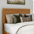thumbnail image 3 of AFI Canyon Light Toffee Solid Wood Foundation Bed Frame with Matching Footboard, Full, 3 of 9