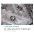 thumbnail image 5 of 1PC Shower Curtain with Hooks PVC Waterproof Mildew Resistant Antibacterial 3D White Semi Transparent Pebble Shower Curtain, 5 of 8
