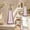 Pink, variant on Vintage Ribbed Glass Soap Dispenser, Amber Orange with Gold Pump, 10.8 fl oz Hand Soap Bottle, Bathroom Kitchen Counter, 8.66 x 3.07 in