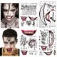 thumbnail image 1 of Tatuajes Temporales MACHAO 8 Hojas Halloween Escuadrón Suicida Joker Harley Quinn, 1 of 5