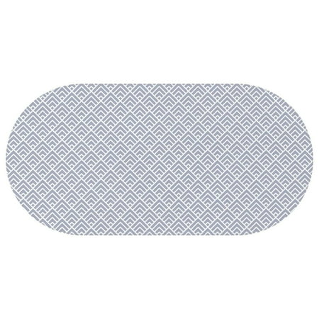 

Oval Waterproof Tablecloth Purple Geometry Reusable Indoor/Outdoor Durable Table Cover 60 Inch X 120 Inch