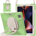 thumbnail image 2 of Funda con soporte de anillo ajustable para iPad de 9,7 pulgadas (2018) con correa para el hombro, gran soporte de anillo ajustable, protección contra golpes., 2 of 5
