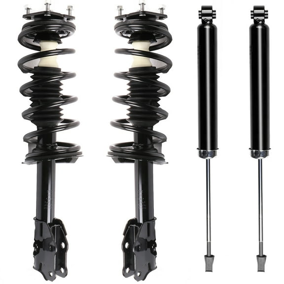 CCIYU 4 pcs Front and Rear Pair Strut and Spring shock Assembly 172494 349076 for 2007-2012 for Mazda CX-7