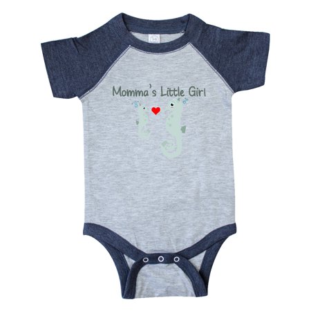

Inktastic Seahorse (momma s little girl) Gift Baby Girl Bodysuit