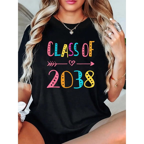 Class of 2038 Grow with Me First Day of School Graduation T-Shirt