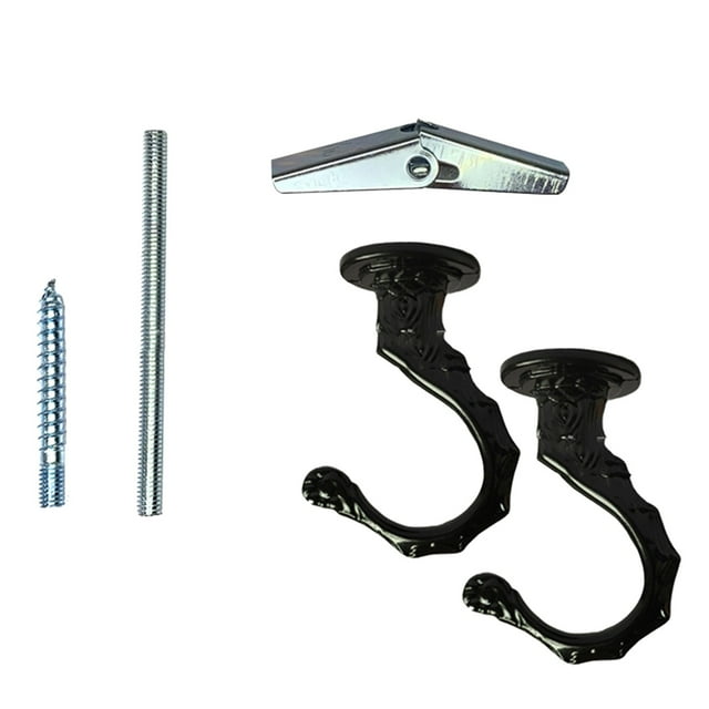 Hooks Hanging Ceiling Hook Kit in White Finish - Durable Pack for Lightweight Items