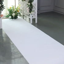 Balsa Circle 50 Feet White Glittered Aisle Runner Engagement Bridal Shower Decorations