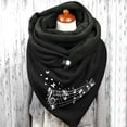 thumbnail image 2 of Ladies Autumn And Winter Warm Print Double Stitching Triangle Buckle Scarf Scarf Cotton Face Scarf for Men Neck Garter Hair Scarf for Women Silk Silk Scarf Top Womens Headscarf Satin Hair Wrap, 2 of 3
