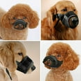 thumbnail image 5 of D-GROEE Polyester Mesh Breathable Dog Mouth Cover, Quick Fit Dog Muzzle with Adjustable Straps，Pet Mouth Cover, to Prevent Biting and Screaming to Prevent Accidental Eating, 5 of 7