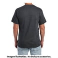 thumbnail image 3 of Playera Fruit Of The Loom para Hombre, Cuello Redondo Manga Corta Negro Jaspe Talla  G, 3 of 4