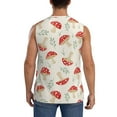 thumbnail image 4 of Disketp Cartoon Flat Mushrooms Sleeveless Tshirts For Men, Muscle Shirts For Men Dry Fit Tank Top-Small, 4 of 8