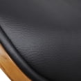 thumbnail image 4 of vidaXL Dining Chairs Accent Chair for Kitchen 2 Pcs Bent Wood and Faux Leather, 4 of 22