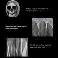 thumbnail image 4 of Moyic Cabeza de calavera colgante casa embrujada luz Halloween resistente al desgaste esqueleto ligero accesorios de terror colgantes de miedo para Kits de decoración para fiestas Moyic HA069411-00, 4 of 6