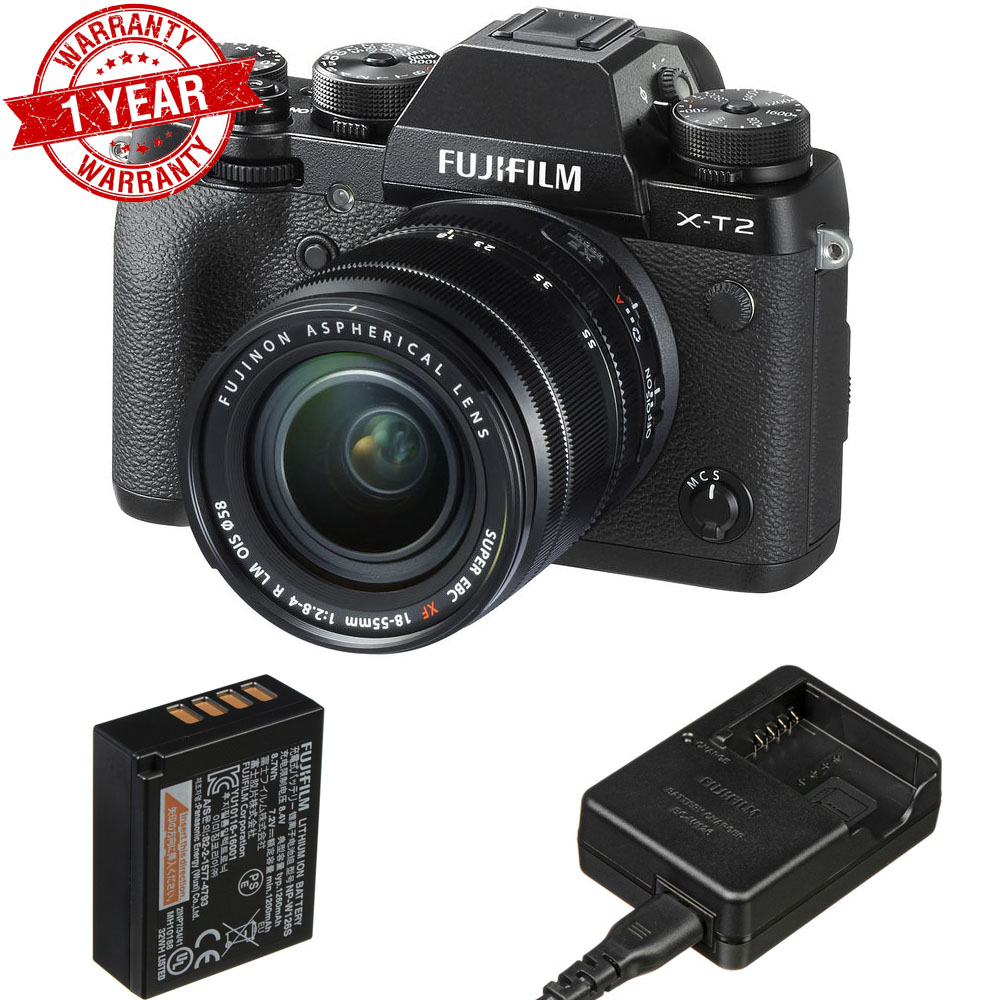 Fujifilm X-T2 Mirrorless Digital Camera with 18-55mm Lens USA - image 1 of 1