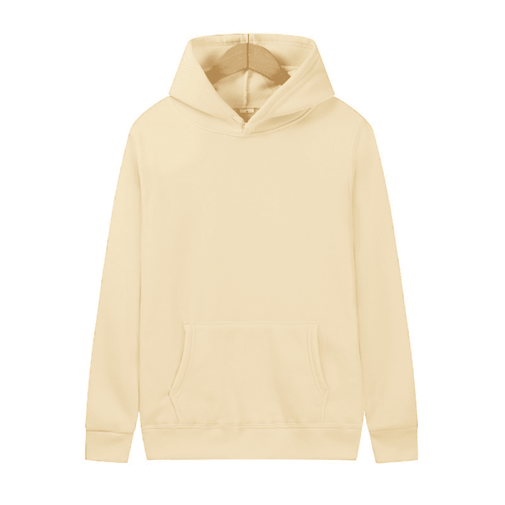 BESTSPR Men and Women Solid Color Hoodie Large Size Fleece