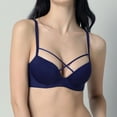thumbnail image 3 of Womens Workout Bras No Underwire Bra Feature V-Neck Strapless Bra Style W-1548 Blue 32, 3 of 6
