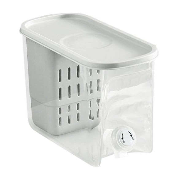 Dispensador de bebidas de agua, a prueba de fugas, botella de agua fría, apto para congelador o mesa. blanco