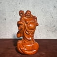 thumbnail image 1 of Ebony carved Maitreya Buddha statue ornament, auspicious and smiling Buddha, solid wood carving, home decoration, mahogany handicraft., 1 of 3