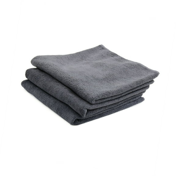 Unique Bargains 40 x 40cm 400GSM Microfiber Car Cleaning Towels Drying Washing Cloth Gray