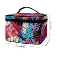 thumbnail image 6 of HELLHERO Tropical Leaf Burst Makeup Brush Organizer Large Capacity Handle Cosmetic Toiletry Bags Sister, 6 of 6