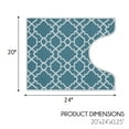 thumbnail image 4 of Sussexhome Toilet Mat - Machine Washable & Absorbent Bath Rugs for Bathroom Floor - Plush, Non Slip Bath Rug - Polyester & Cotton Bathroom Rugs with Printed Pattern Design - 20”x24" Bathroom Mats, 4 of 9