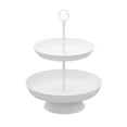 thumbnail image 2 of hengtong Cake Stand Party Serving Tray 3 Layered Table Decor Dessert Display Stand Cookie Tray Rack for Candy Donuts Celebration Event White, 2 of 9