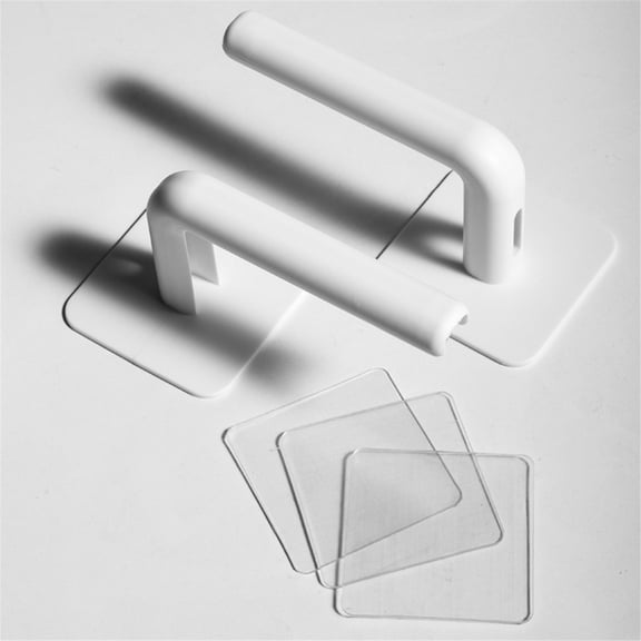 Matoen 2Pcs Bathroom Toilet Paper Holder, Plastic Wall Mounted Toilet Roll Holder for Bathroom, Kitchen, Washroom