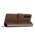 thumbnail image 7 of Designed for Samsung Galaxy S25 Plus Case, Wrist Strap Flip Kickstand PU Leather Wallet Case Cash Card Slots Holder, Protective Shockproof Pattern Women Cover for Samsung Galaxy S25 Plus, Brown, 7 of 7