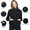 thumbnail image 2 of Dagacci Medical Uniform Unisex Warm Up Zip Front Fleece Scrub Jacket for Women and Men, 2 of 2