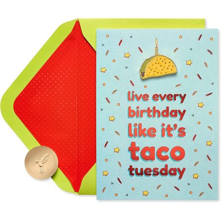 Papyrus Birthday Card (Taco Tuesday)