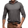 thumbnail image 1 of Gibobby Sudadera ligera hombre Abrigo con Capucha Sudadera con Capucha para Hombre(Gris oscuro,XG), 1 of 4