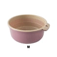 thumbnail image 2 of Advancent Cesta de drenaje de plástico para filtrar múltiples ingredientes a la vez. Utensilios de cocina de amplia aplicación. Cocina y Comedor Rosa claro medio, 2 of 6