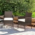 thumbnail image 2 of Wubio Set of 2 Patio Dining Chairs Outdoor PE Wicker Chairs with Soft Cushions, All-Weather Rattan Chairs for Garden Backyard Lawn Poolside Balcony, 2 of 7