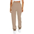 thumbnail image 3 of Cindysus Womens Cinch Bottom Sweatpants High Waisted Athletic Workout Joggers Lounge Pants Activewear with Pockets Apricot 3XL, 3 of 3
