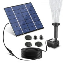 EEEkit 1.2W Solar Fountain, Solar Water Pump for Bird Bath, Outdoor Garden Pond, 5 Nozzles with Different Water Flow & Water Height