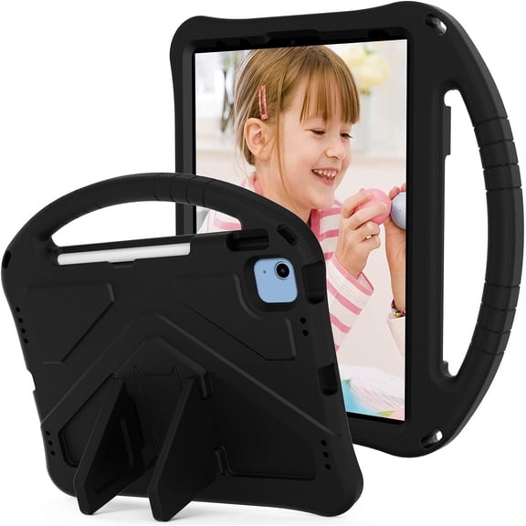 REQO Compatible with iPad 12th (A19) 2026/11th (A16) 2025 11inch Kids Case,Lightweight EVA Cover Shockproof Thickned Cornor Impact Protection Tablet Case W Stand Shoulder Strap Handle