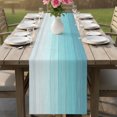 thumbnail image 6 of Table Runners 36 Inches Long Dress Scarves, Teal Blue Summer Farmhouse Kitchen/Dining Table Decor Table Runner, Short Coffee Tablerunners, Farmhouse Beach Blue Wooden 13x36 Inch, 6 of 9