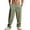 1Pack:ArmyGreen, variant on TANBOM Men's Casual Drawstring Loose Wide Leg Linen Pants, Army Green, 1-Pack, 2XL
