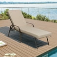 thumbnail image 7 of Pellebant Outdoor Sunbrella Chaise Lounge Cushion, 72"x21"x3" Water-Resistant Patio Chair Cushion,Fabric, Fade-Resistant, Canvas Antique Beige (1-Pack), 7 of 7