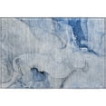 thumbnail image 2 of Addison Rugs Mayfield Washable Transitional Watercolors Blue Rectangle Rug, 1'8" x 2'6", 2 of 5