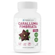 TerraForm Nutrition Caralluma Fimbriata Extract All Natural Max Strength Weight Loss Supplement, 1200 Mg per Serving, 30 Servings