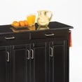 thumbnail image 2 of Homestyles Create-a-Cart Chariot de Cuisine Roulant en Bois, Noir, 2 of 15