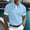 Light Blue, variant on Zysthvn Golf Shirts for Men Short Sleeve Casual Summer Polo T Shirts for Men Solid Turn Down Collar Shirts
