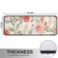 thumbnail image 5 of Kitchen Rugs Sets Of 2,Pioneer Flower Floral Print Pattern Anti Fatigue Kitchen Mat Rugs Non Slip Washable,Decorative Kitchen Floor Mats for Kitchen,Sink,Laundry,17"x47"+17"x47", 5 of 5