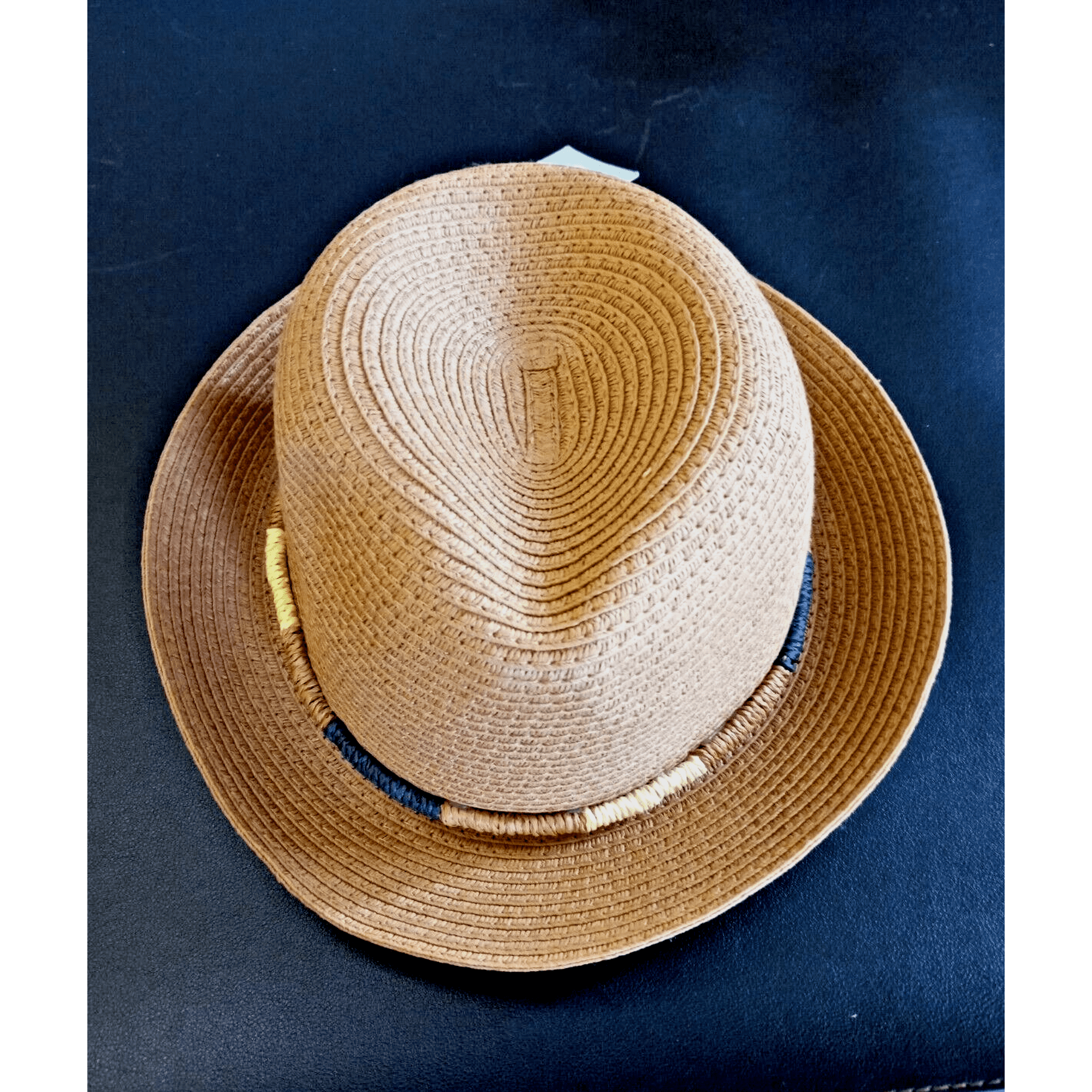 Boy s Straw Fedora Hat For Boys Summer Hat Trilby Rolled Brim Cap 4 8 Year Boys Brown Carter s Brown