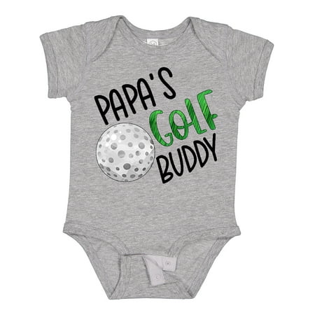 

Inktastic Papa s Golf Buddy with Golf Ball Gift Baby Boy or Baby Girl Bodysuit
