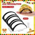 thumbnail image 2 of Soporte para tacos Baderke individual, 24 unidades, plástico negro, apto para lavavajillas, 2 of 7